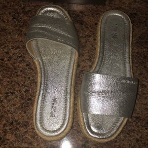 Micheal Kors espadrille slides